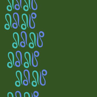 burçlar, aslanlar dikişsiz desen 