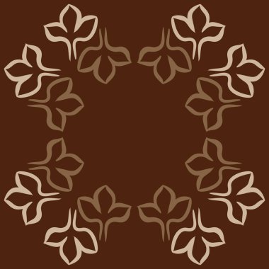 Soyut basit çiçeklerin kusursuz deseni