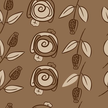 Soyut basit güllerin kusursuz deseni