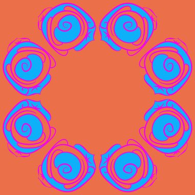 Soyut basit güllerin kusursuz deseni