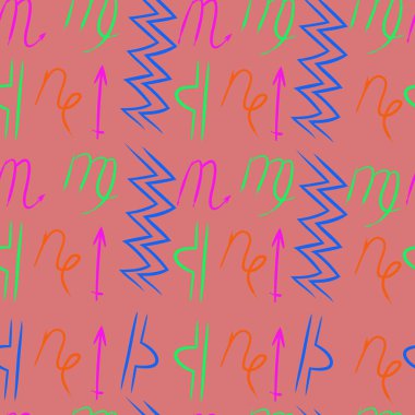 Soyut basit burçların kusursuz deseni 