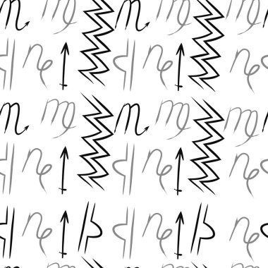 Soyut basit burçların kusursuz deseni 