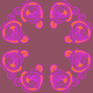 Soyut basit güllerin kusursuz deseni