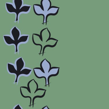 Soyut basit yaprakların kusursuz deseni