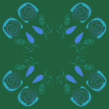 Soyut basit güllerin kusursuz deseni