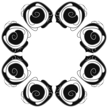 Soyut basit güllerin kusursuz deseni