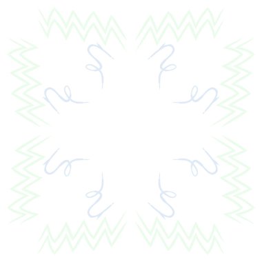 Soyut basit kaligrafi dikişsiz desen