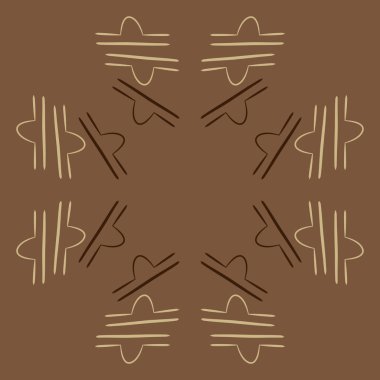 Soyut basit kaligrafi dikişsiz desen