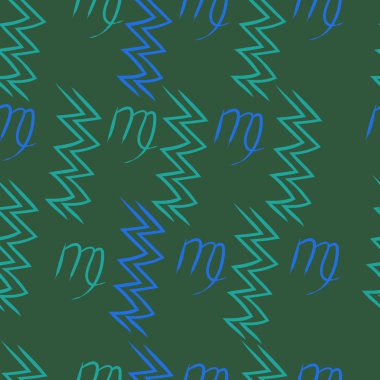 Soyut basit kaligrafi ve dalgaların kusursuz deseni