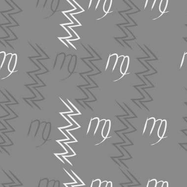 Soyut basit kaligrafi ve dalgaların kusursuz deseni