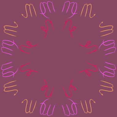 Burçlar, karalamalar, kanser, akrep, kopya alanı dairesel desen