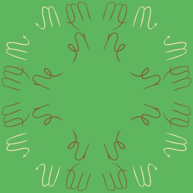 Burçlar, karalamalar, kanser, akrep, kopya alanı dairesel desen