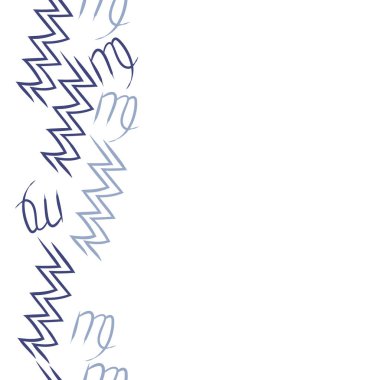  burçlar, doodle, akrep, kopya alanı desen. 