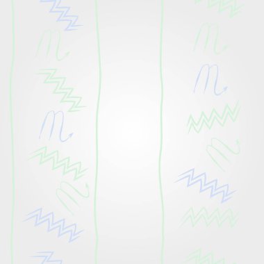 Soyut basit kaligrafi dikişsiz desen