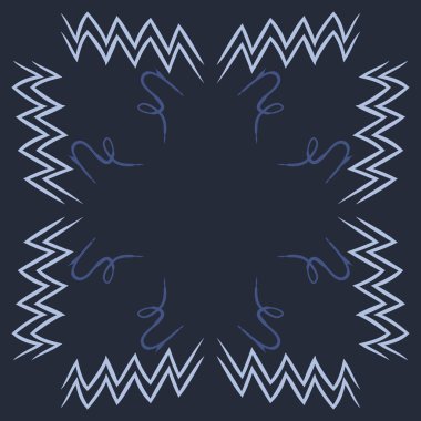 Soyut basit kaligrafi dikişsiz desen