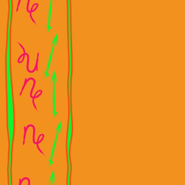 Soyut basit okve kaligrafi dikişsiz desen