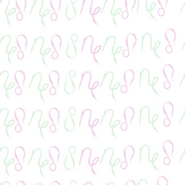 Soyut basit kaligrafi dikişsiz desen