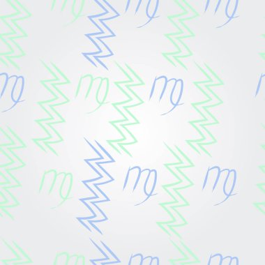 Soyut basit kaligrafi ve dalgaların kusursuz deseni