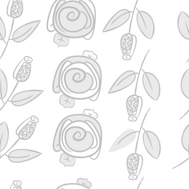 Soyut basit güllerin kusursuz deseni