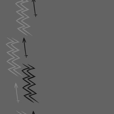 Soyut basit kaligrafi dikişsiz desen