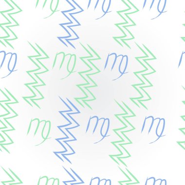 Soyut basit kaligrafi ve dalgaların kusursuz deseni