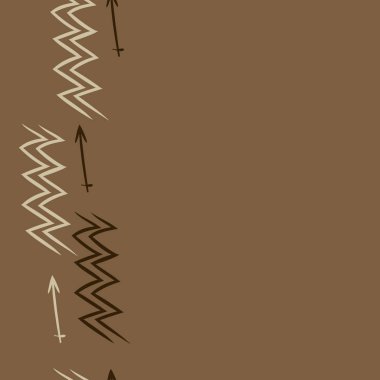 Soyut basit kaligrafi dikişsiz desen