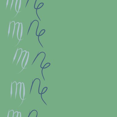 Soyut basit kaligrafi dikişsiz desen