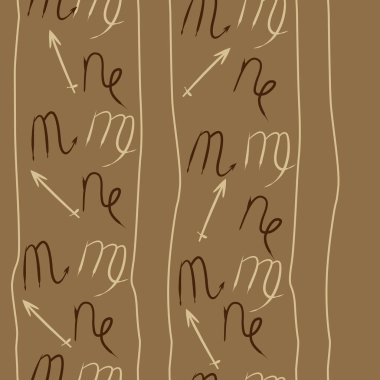 Akrep burçları şarkı lar, arka planda karalamalar