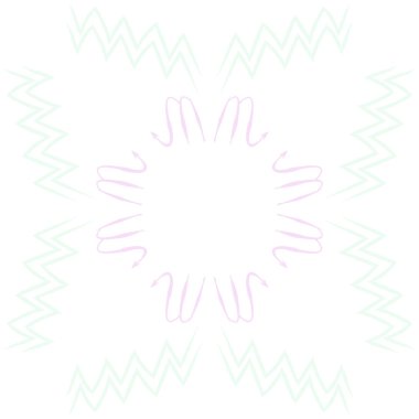 Soyut basit kaligrafi dikişsiz desen