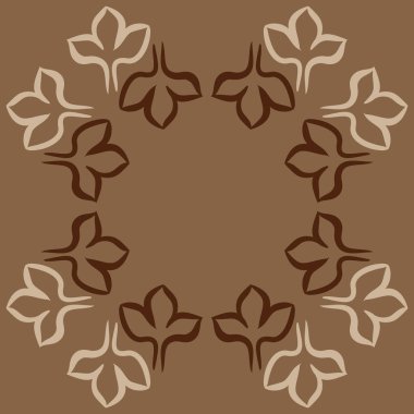 Soyut basit çiçeklerin kusursuz deseni