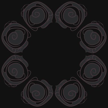 Soyut basit güllerin kusursuz deseni