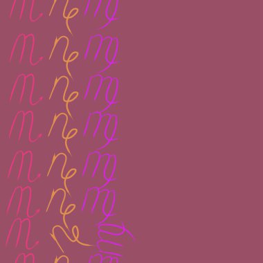  burçlar, doodle, akrep, kopya alanı desen. 