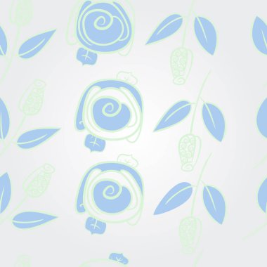 Soyut basit güllerin kusursuz deseni