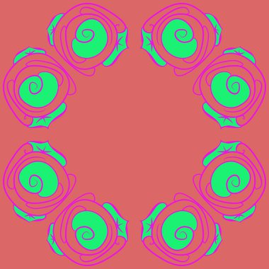 Soyut basit güllerin kusursuz deseni