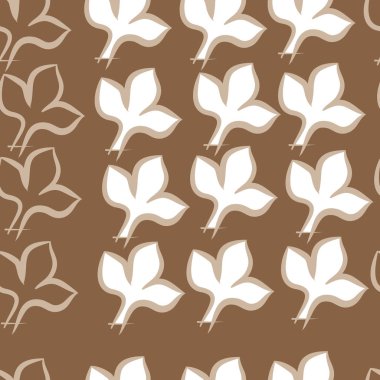 Soyut renkli yaprakları Dikişsiz deseni