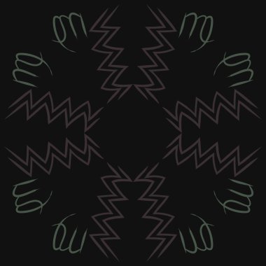 Soyut basit kaligrafi dikişsiz desen