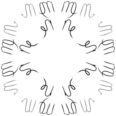 Burçlar, karalamalar, kanser, akrep, kopya alanı dairesel desen