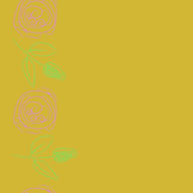 Soyut basit çiçeklerin kusursuz deseni