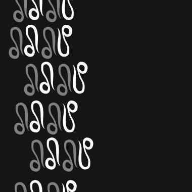 burçlar, aslanlar dikişsiz desen 