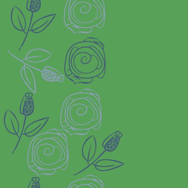 Soyut basit güllerin kusursuz deseni