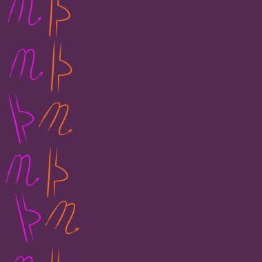 Burçlar, karalamalar, akrep, terazi, kopya alanı deseni. 