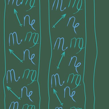 Akrep burçları şarkı lar, arka planda karalamalar