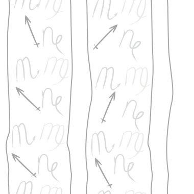 Akrep burçları şarkı lar, arka planda karalamalar