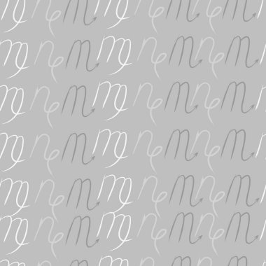 Soyut basit kaligrafi dikişsiz desen
