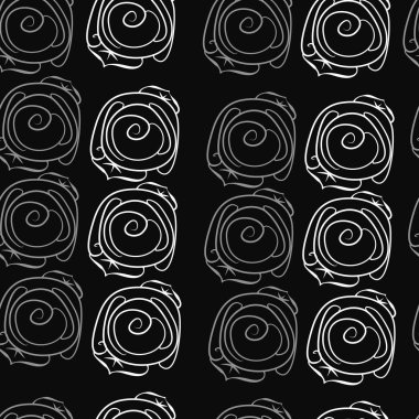 Soyut basit güllerin kusursuz deseni