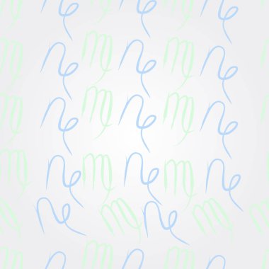 Soyut basit kaligrafi dikişsiz desen