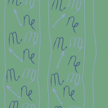 Akrep burçları şarkı lar, arka planda karalamalar