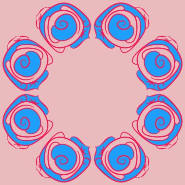 Soyut basit güllerin kusursuz deseni