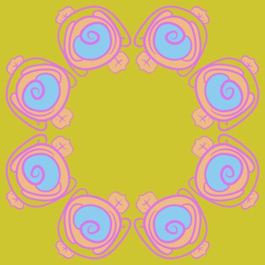 Soyut basit güllerin kusursuz deseni