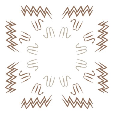 Soyut basit kaligrafi dikişsiz desen